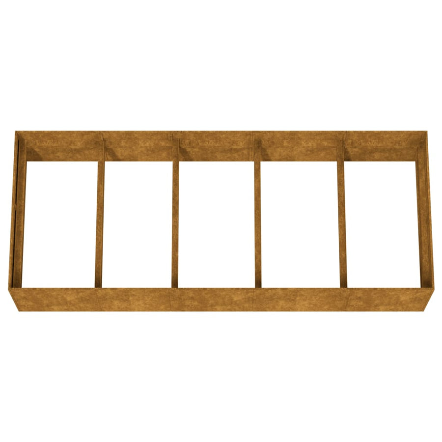 Plantenbak verhoogd 200x80x40 cm cortenstaal