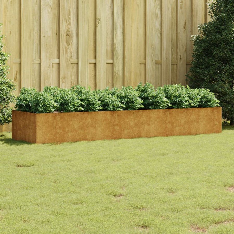 Plantenbak Verhoogd Cortenstaal 280 x 80 x 40 cm