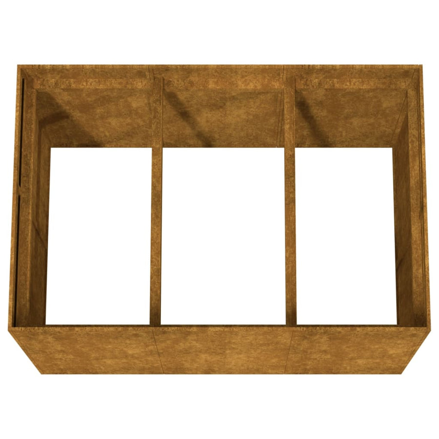 Plantenbak verhoogd 120x80x80 cm cortenstaal