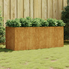 Raised planter 200x80x80 cm corten steel