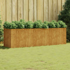 Raised planter 280x80x80 cm corten steel