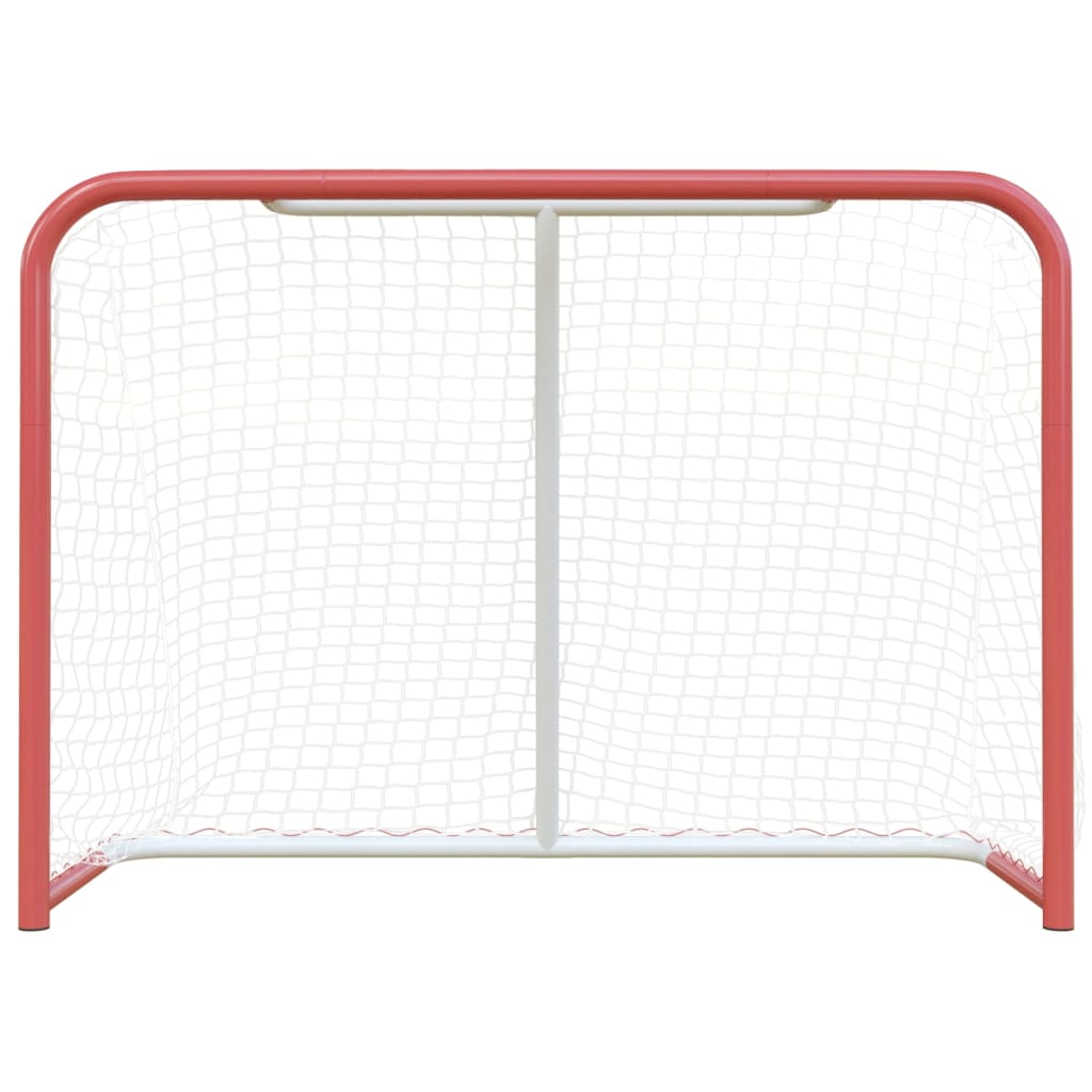 Hockeydoel Met Net Staal En Polyester Rood En Wit 153 x 60 x 118 cm