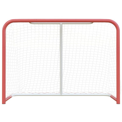 Hockeydoel Met Net Staal En Polyester Rood En Wit 153 x 60 x 118 cm