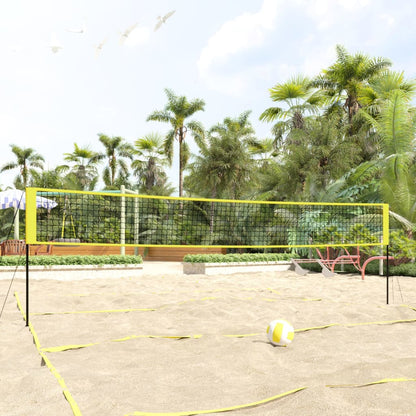 Volleybalnet 823X244 Cm Pe-Stof Geel En Zwart
