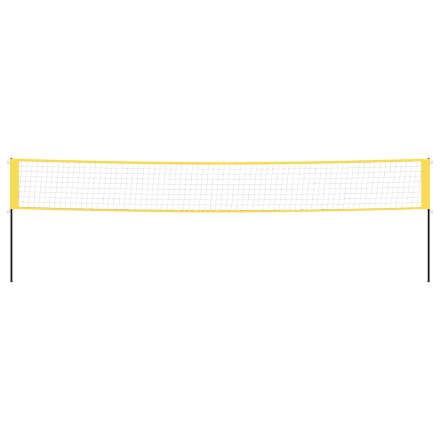 Badmintonnet 600X155 Cm Pe-Stof Geel En Zwart