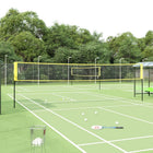 Badmintonnet 600x155 cm PE-stof geel zwart