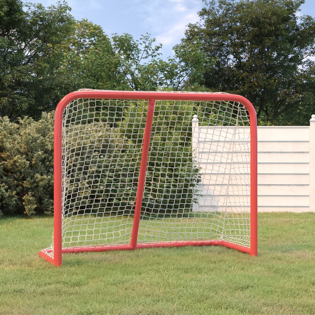 Hockeydoel Polyester Rood En Wit 183 x 71 x 122 cm