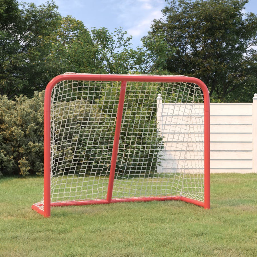 Hockeydoel Polyester Rood En Wit 183 x 71 x 122 cm