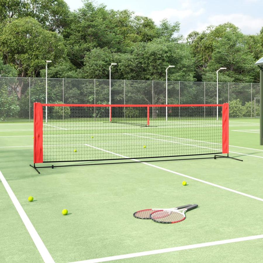 Tennisnet Polyester Zwart En Rood 300 x 100 x 87 cm