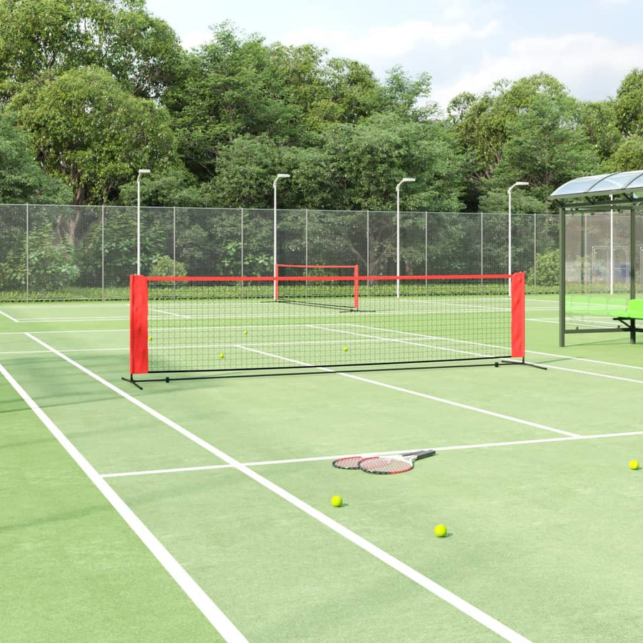 Tennisnet Polyester Zwart En Rood 400 x 100 x 87 cm