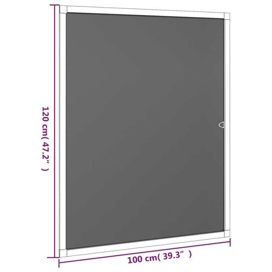 Raamhor 100x120 cm wit