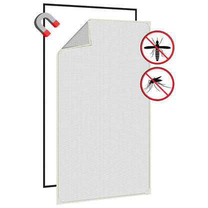 Insectenhor voor ramen magnetisch 80x140 cm wit