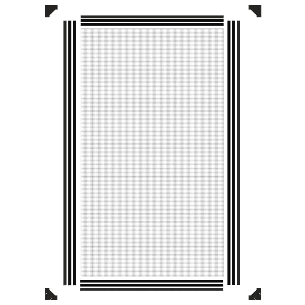 Insectenhor Voor Ramen Magnetisch 80X140 Cm Antracietkleurig 80 x 140 cm