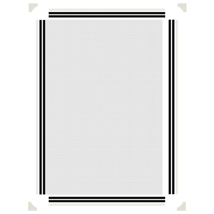 Insectenhor voor ramen magnetisch 80x120 cm wit 80 x 120 cm Wit