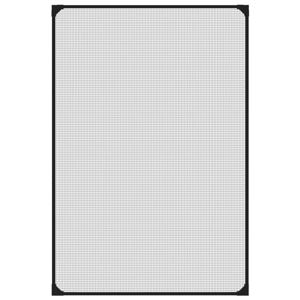 Insectenhor Voor Ramen Magnetisch 80X120 Cm Antracietkleurig 80 x 120 cm
