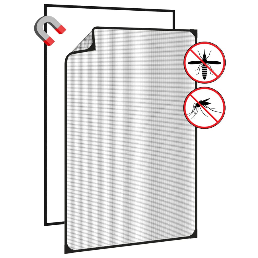 Insectenhor Voor Ramen Magnetisch 80X120 Cm Antracietkleurig 80 x 120 cm