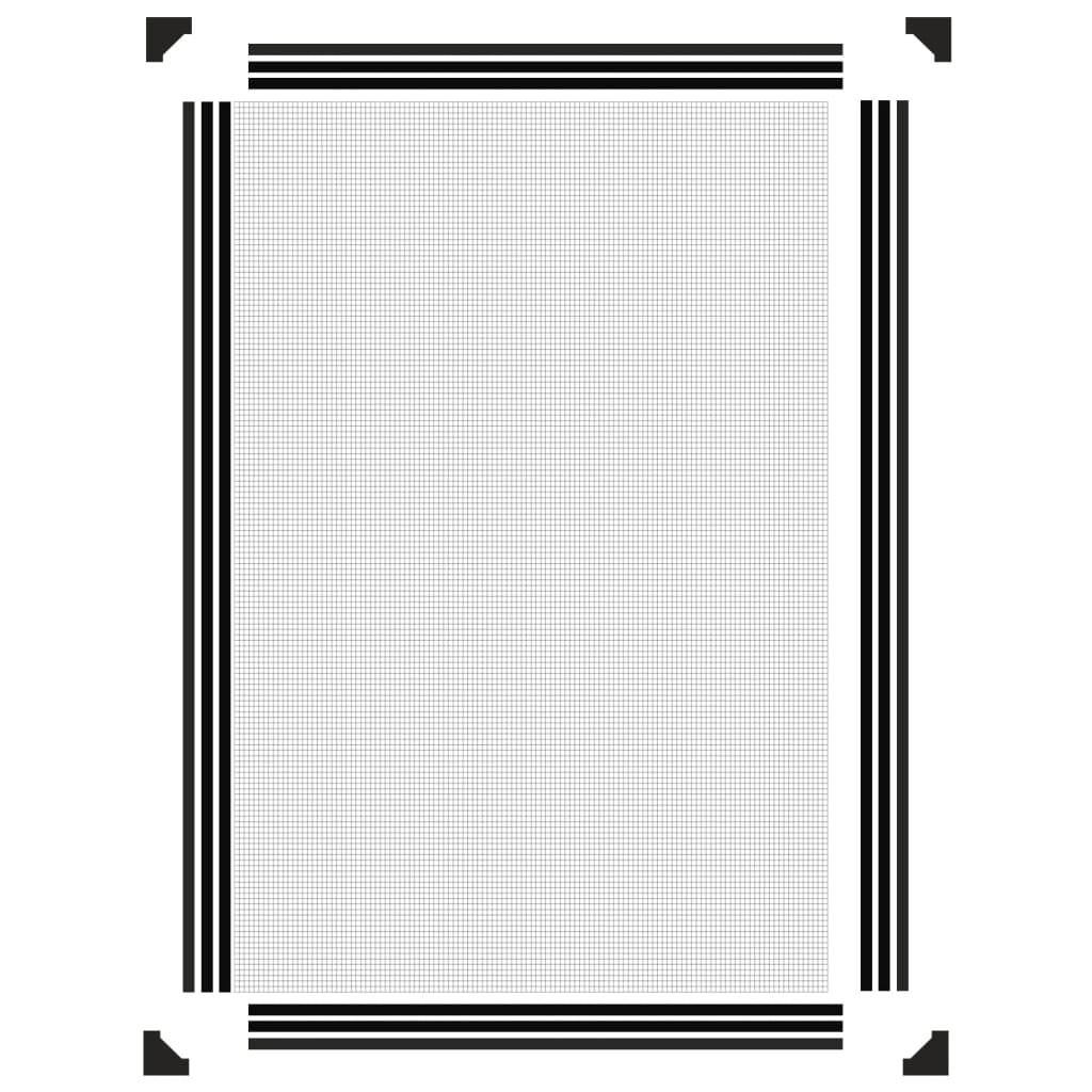 Insectenhor Voor Ramen Magnetisch 80X120 Cm Antracietkleurig 80 x 120 cm