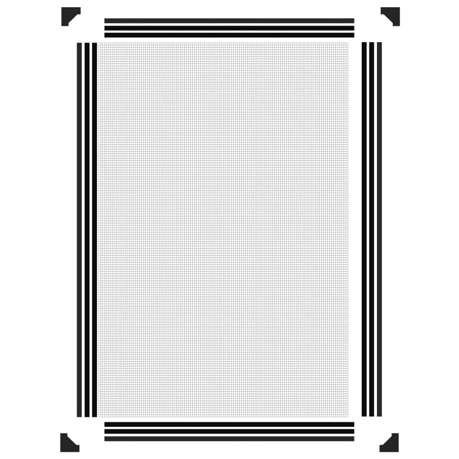 Insectenhor Voor Ramen Magnetisch 80X120 Cm Antracietkleurig 80 x 120 cm