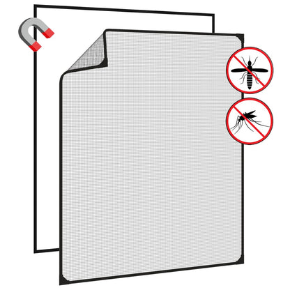 Insectenhor Voor Ramen Magnetisch Kleurig 100 x 120 cm Antraciet