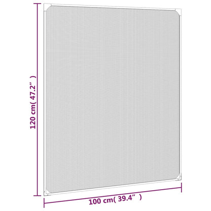 Insectenhor Voor Ramen Magnetisch Kleurig 100 x 120 cm Antraciet