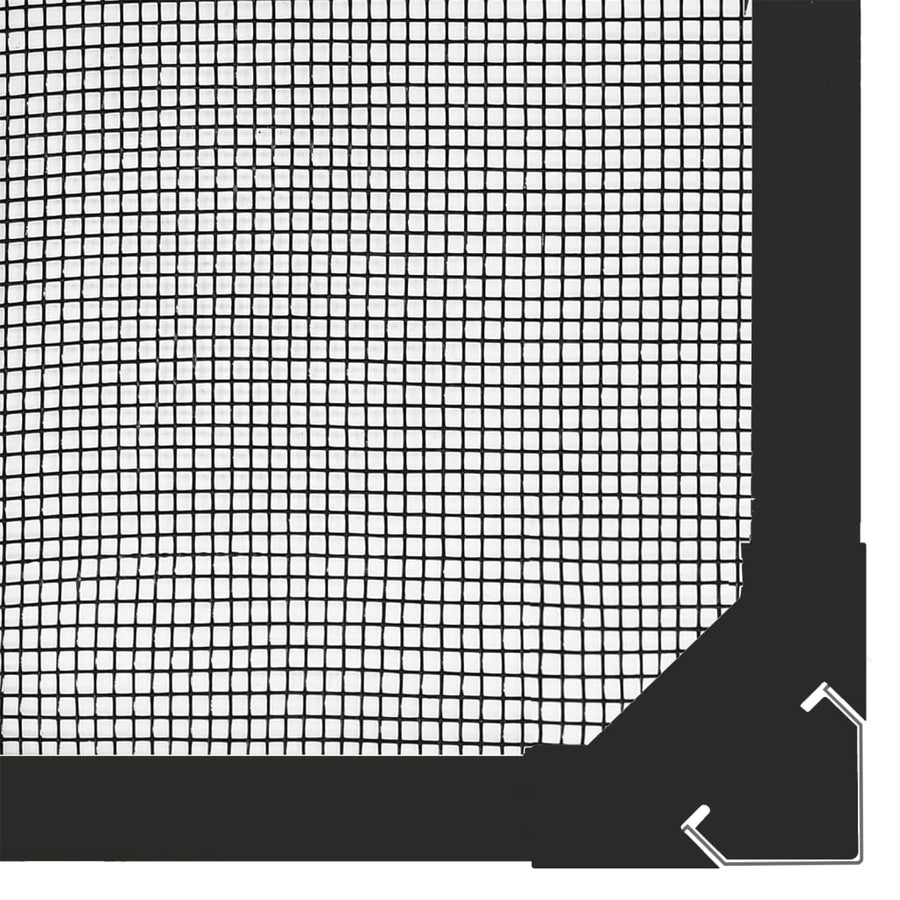Insectenhor Voor Ramen Magnetisch Kleurig 120 x 140 cm Antraciet