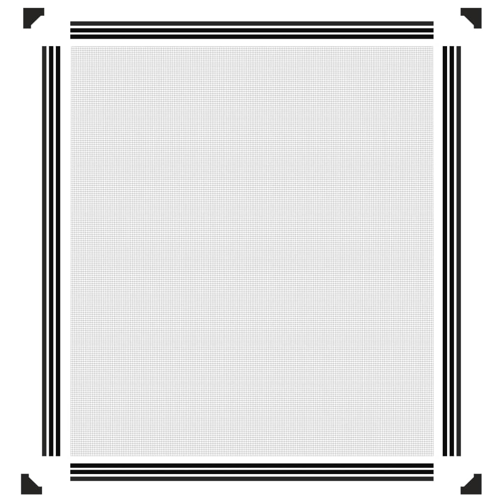 Insectenhor Voor Ramen Magnetisch Kleurig 120 x 140 cm Antraciet