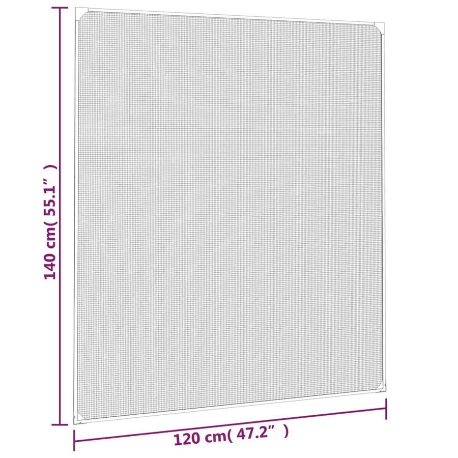 Insectenhor Voor Ramen Magnetisch Kleurig 120 x 140 cm Antraciet