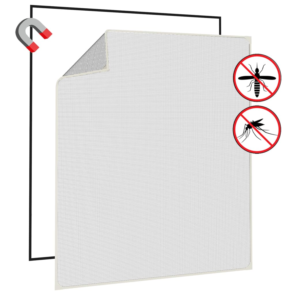 Insectenhor Voor Ramen Magnetisch 130X150 Cm Wit