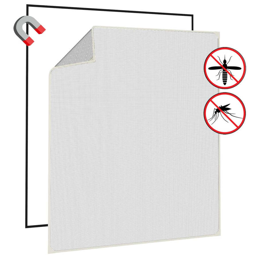 Insectenhor Voor Ramen Magnetisch 130X150 Cm Wit