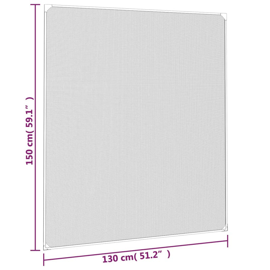 Insectenhor Voor Ramen Magnetisch 130X150 Cm Wit