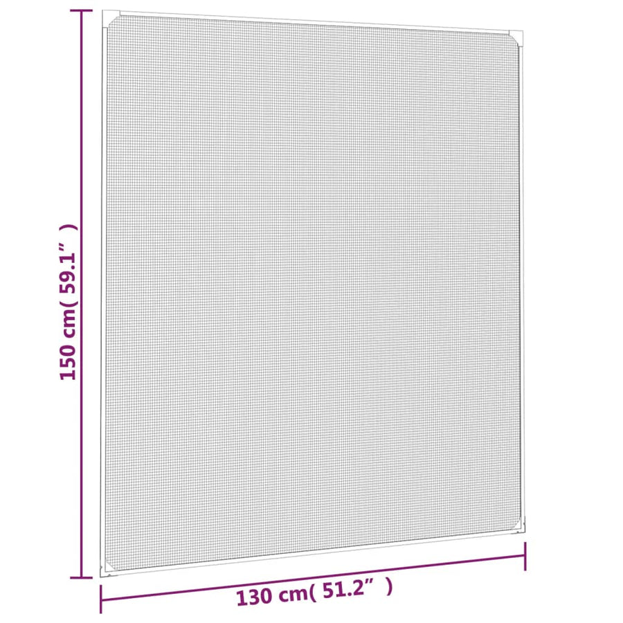 Insectenhor Voor Ramen Magnetisch 130X150 Cm Antracietkleurig 130 x 150 cm