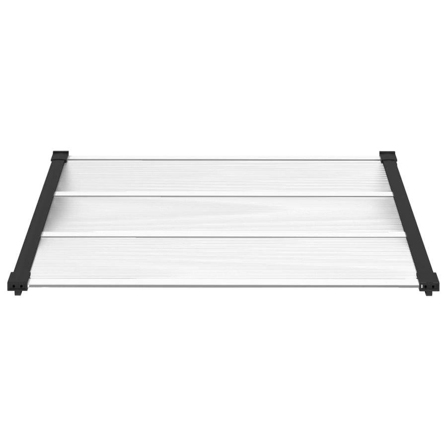 Deurluifel 122X90 Cm Polycarbonaat Zwart En Transparant