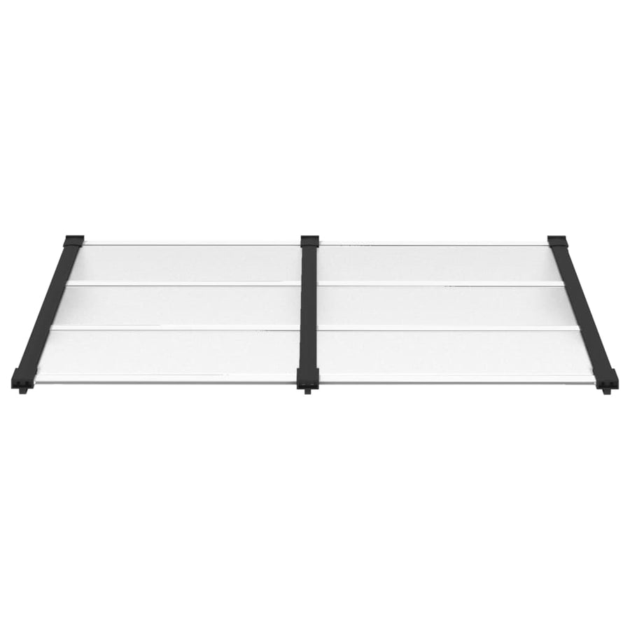 Deurluifel 152,5X90 Cm Polycarbonaat Zwart En Transparant