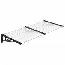 Deurluifel 199X90 Cm Polycarbonaat Zwart En Transparant
