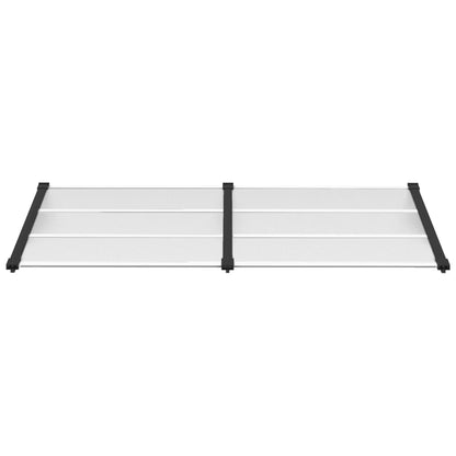 Deurluifel 199X90 Cm Polycarbonaat Zwart En Transparant