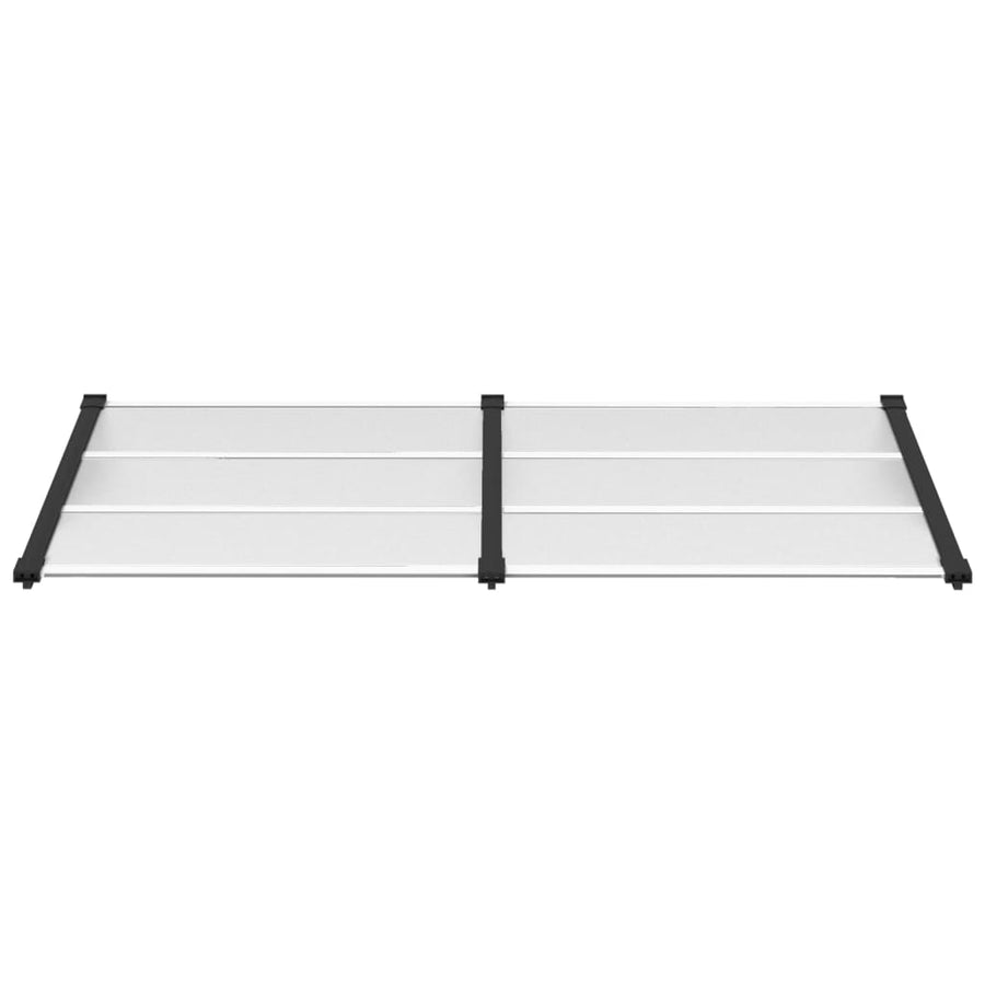 Deurluifel 199X90 Cm Polycarbonaat Zwart En Transparant