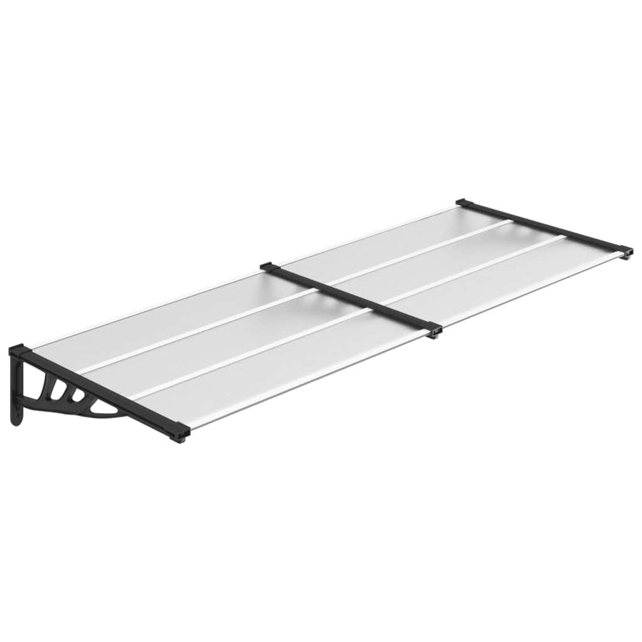 Deurluifel 239X90 Cm Polycarbonaat Zwart En Transparant