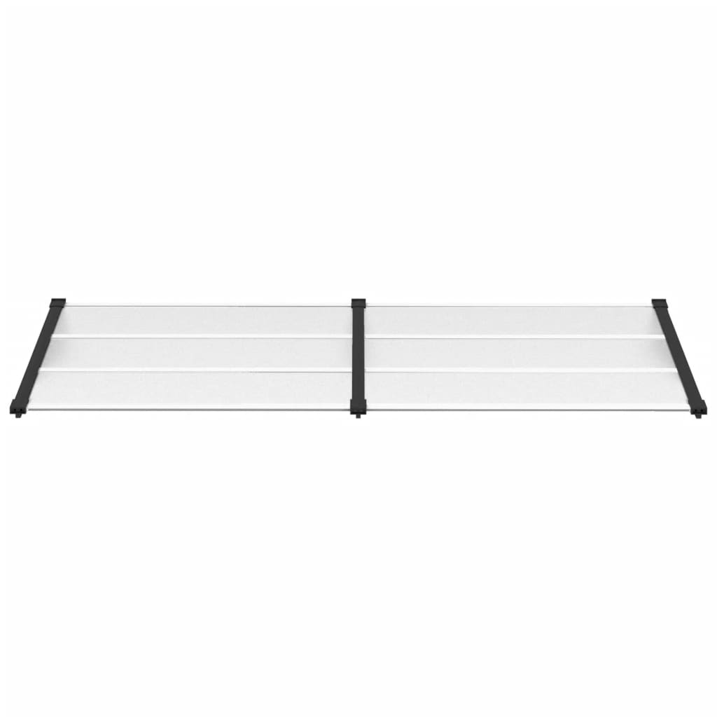 Deurluifel 239X90 Cm Polycarbonaat Zwart En Transparant