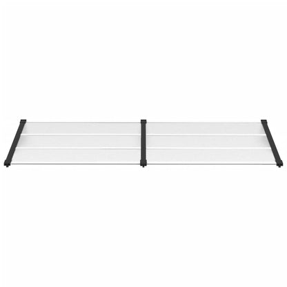 Deurluifel 239X90 Cm Polycarbonaat Zwart En Transparant