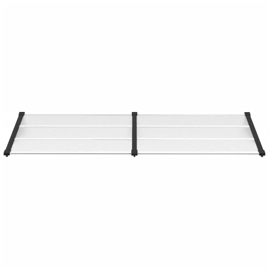 Deurluifel 239X90 Cm Polycarbonaat Zwart En Transparant