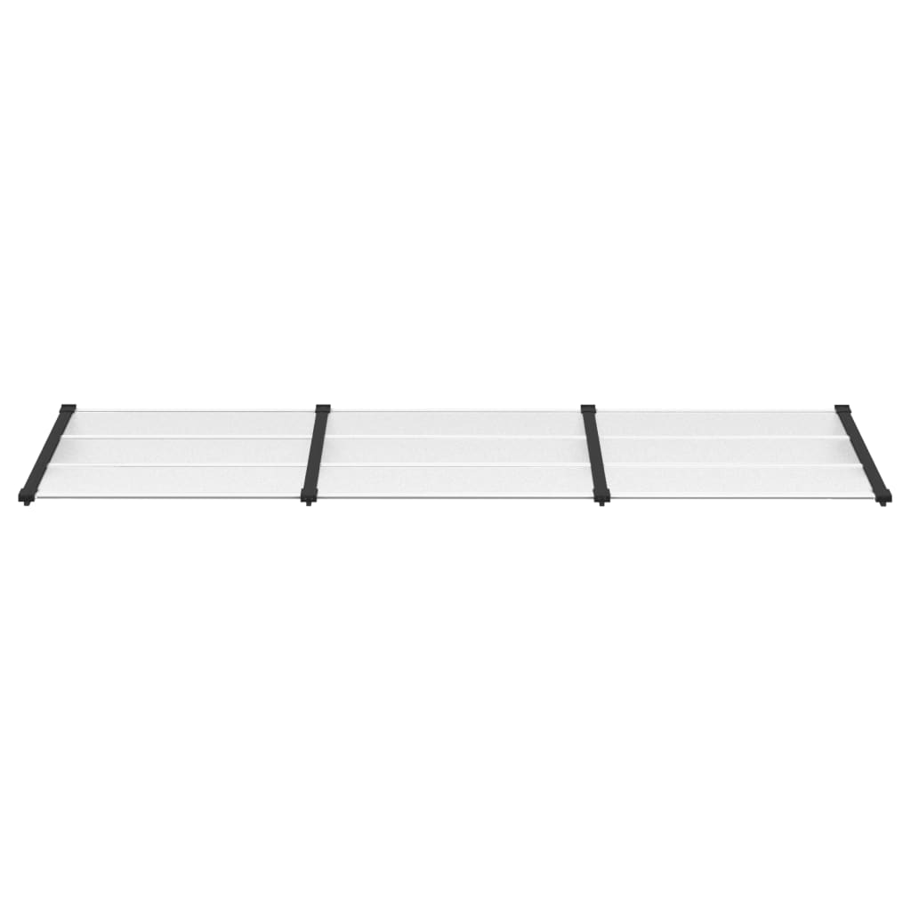 Deurluifel 297,5X90 Cm Polycarbonaat Zwart En Transparant