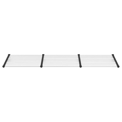 Deurluifel 297,5X90 Cm Polycarbonaat Zwart En Transparant