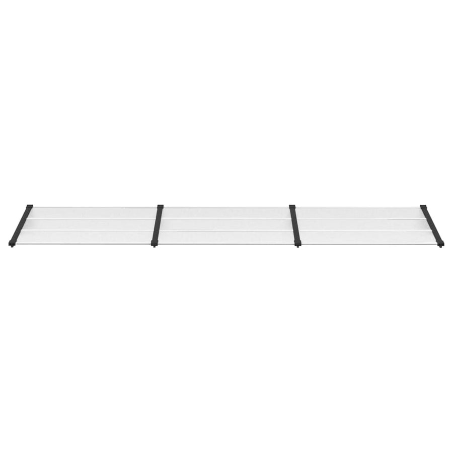Deurluifel 358,5X90 Cm Polycarbonaat Zwart En Transparant