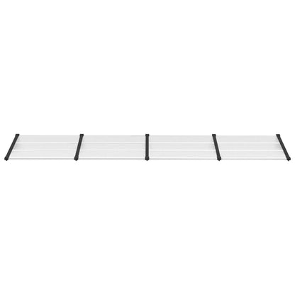 Deurluifel 396X90 Cm Polycarbonaat Zwart En Transparant