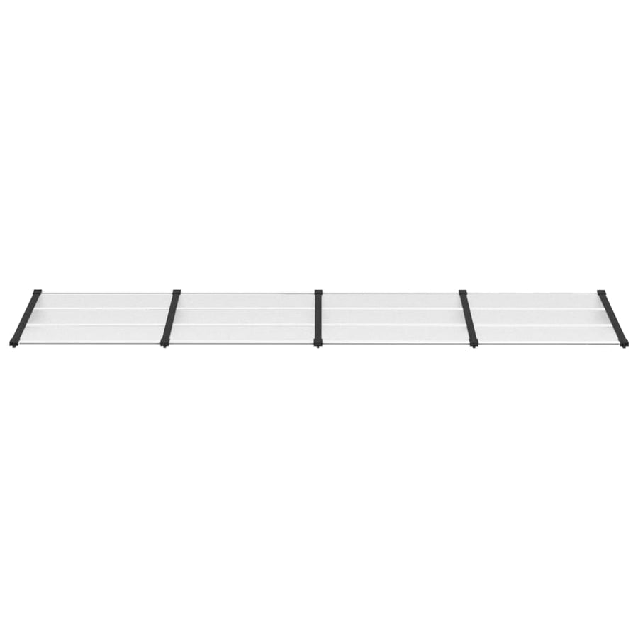 Deurluifel 396X90 Cm Polycarbonaat Zwart En Transparant
