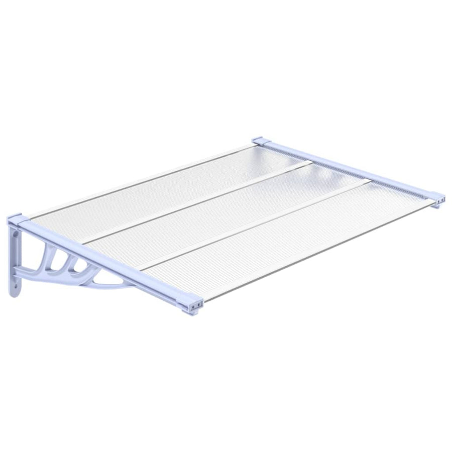 Deurluifel 122X90 Cm Polycarbonaat Grijs En Transparant
