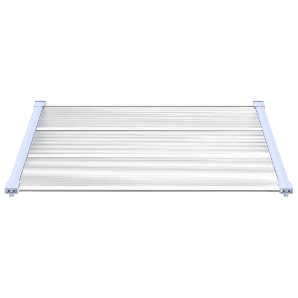 Deurluifel 122X90 Cm Polycarbonaat Grijs En Transparant
