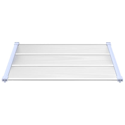 Deurluifel 122X90 Cm Polycarbonaat Grijs En Transparant