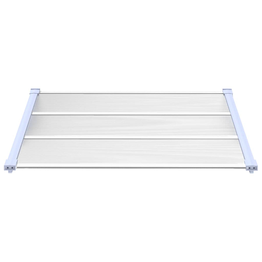 Deurluifel 122X90 Cm Polycarbonaat Grijs En Transparant