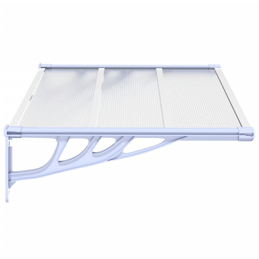 Deurluifel 122X90 Cm Polycarbonaat Grijs En Transparant
